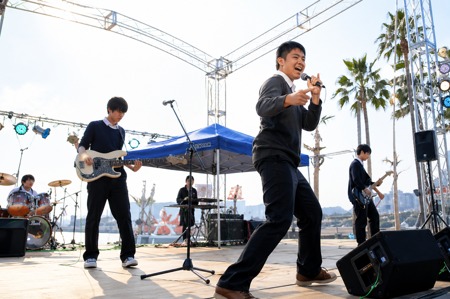 Students and community at Sing for the Future event